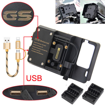 Mobiiltelefoni USB-navigatsiooniklamber Mootorratta USB-laadimiskinnitus R1200GS F800GS ADV F700GS R1250GS CRF 1000L F850GS F750GS jaoks