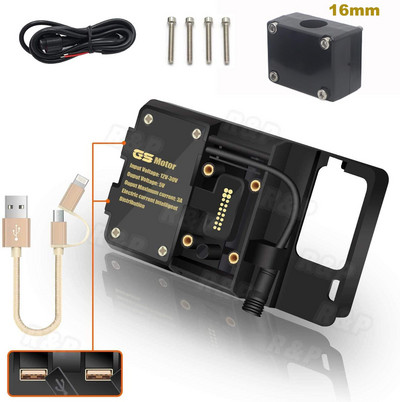 Suport de navigare USB pentru telefon mobil Suport de încărcare USB pentru motocicletă pentru R1200GS F800GS ADV F700GS R1250GS CRF 1000L F850GS F750GS