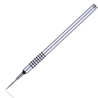 1 vnt. Nagų šepetėlis Sidabrinės rankenos gelio dažų taškelių piešimo rašiklis manikiūras „pasidaryk pats“ įrankis, nešiojamas metalinis nagų šepetėlis