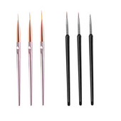 3-pakendis Nail Art Pliiatsi komplekt Geellainer Kasutage küünekunsti disaini üksikasju