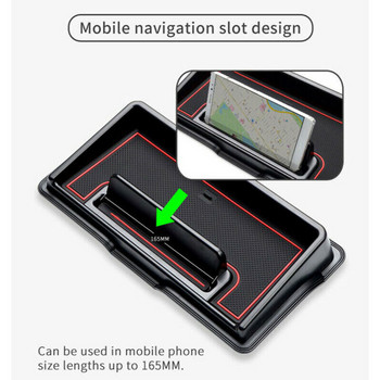 Кутия за съхранение на автомобилно табло за Suzuki Jimny 2019 2020 Тава Поставка за телефон Стойка Организирайте неплъзгащи се стилизиращи аксесоари