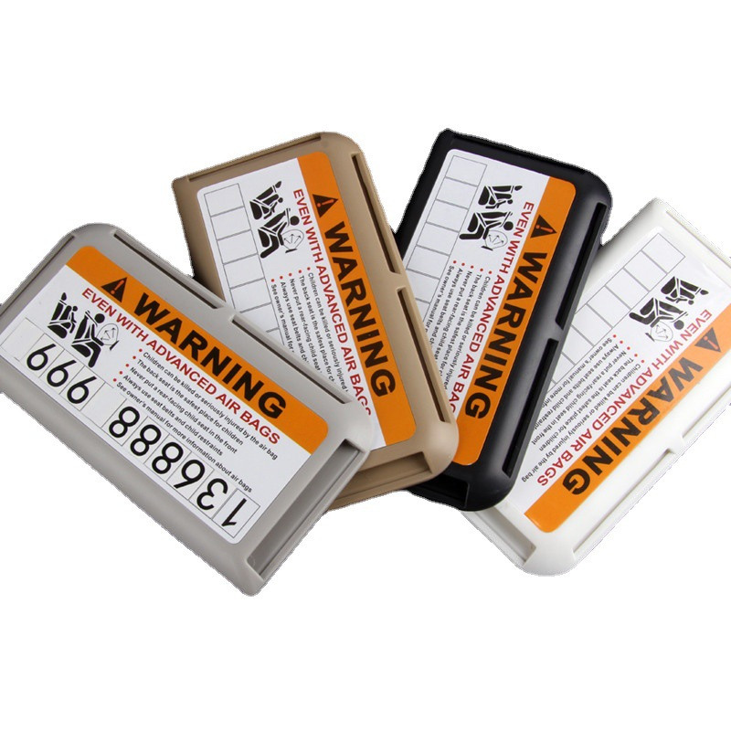 Αναβάθμιση θήκης προσωρινής κάρτας στάθμευσης με αλεξήλιο αυτοκινήτου με αριθμό τηλεφώνου Εσωτερική οργάνωση κάρτας Επικόλληση κουτιού Θήκη αποθήκευσης κάρτας