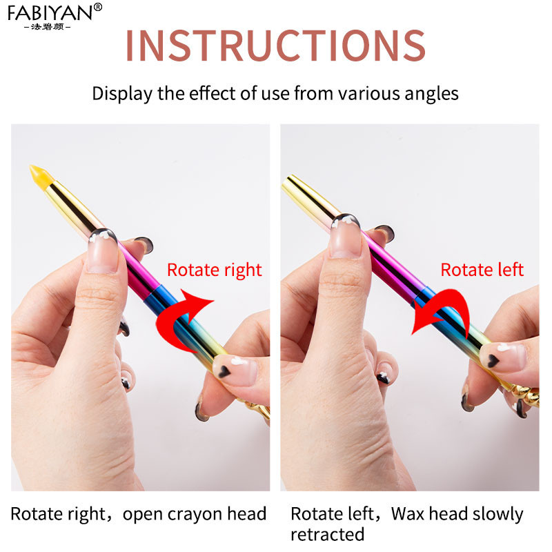 Nail Art Rhinestone Gem Marge Accesorii Picker Wax Creion Instrument rotativ Auto-adeziv