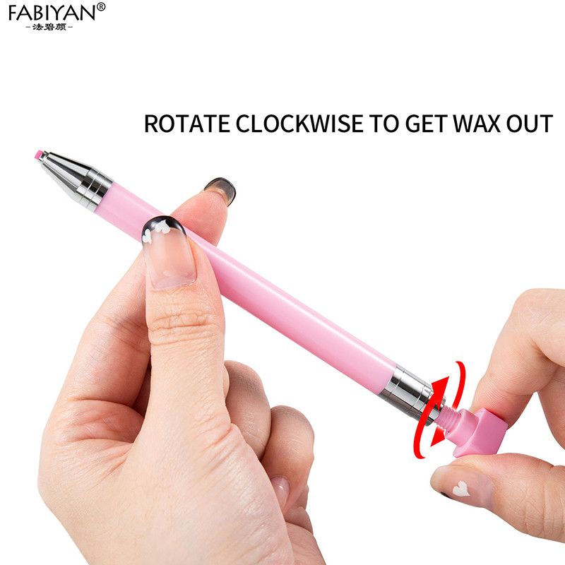 Nail Art Rhinestone Gem Marge Accesorii Picker Wax Creion Instrument rotativ Auto-adeziv