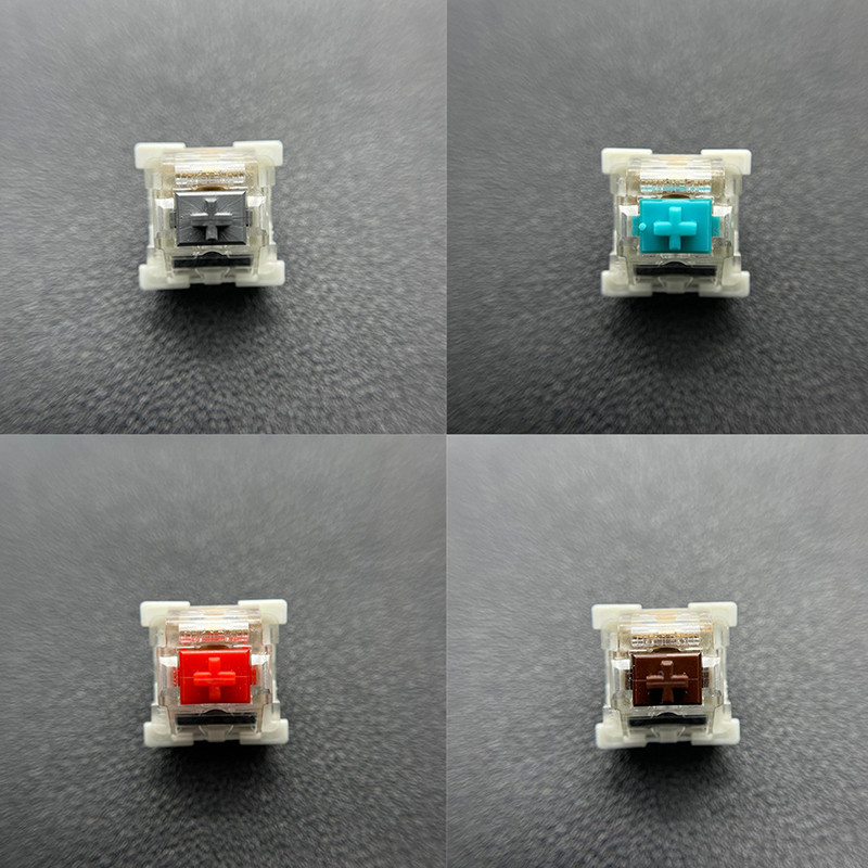 Întrerupătoare 10 buc. Comutator mecanic cu tastatură lubrifiată, comutatoare tactile liniare pentru jocuri cu 2 pini