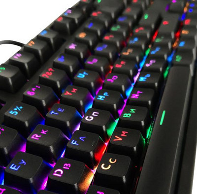 104 Keycaps Ruse Translucide Backlight Keycaps Кейкапы Для Клавиатуры Compatibil pentru Cherry MX Keyboard Switch GO