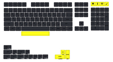 XDA V2 Gentleman Set Dye Sub Keycap Set PBT gros pentru tastatură gh60 poker 87 tkl 104 ansi xd64 bm60 xd68 bm65 bm68 Japanese RU
