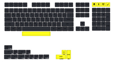 XDA V2 Gentleman Set Dye Sub Keycap Set PBT gros pentru tastatură gh60 poker 87 tkl 104 ansi xd64 bm60 xd68 bm65 bm68 Japanese RU