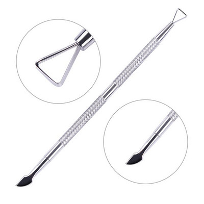 BORN PRETTY Pensetă pentru împingător de unghii Pensetă din oțel inoxidabil, lac de gel UV colorat, Îndepărtați tăietorul de unghii Cuticule, Instrument de pedichiură, Manichiură