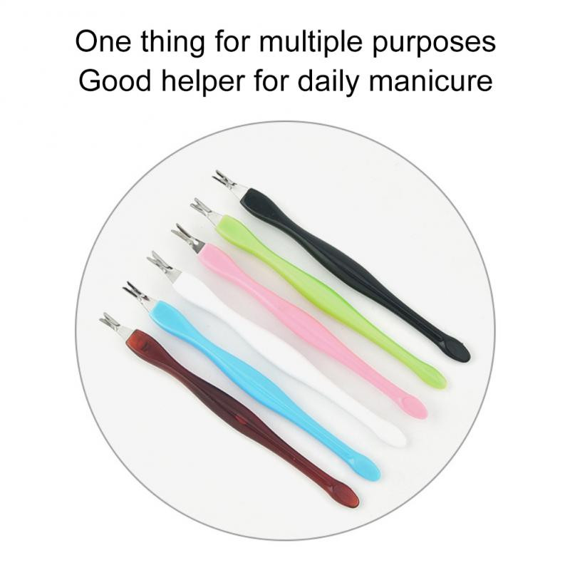 5 tk surnud naha eemaldaja küünenaha tõukur Nail Art Fork Nipper roostevabast terasest trimmer küünenaha eemaldaja küünenaha maniküüri pediküüri tööriistad
