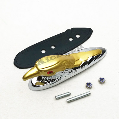 ACZ Univerzalni Motocikl Orla Glava Fender Ornament Crveno Svjetleće Oko Motocikl ATV Bicikl Aluminijski Prednji Blatobran Dekoracija