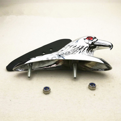 ACZ Univerzalni Motocikl Orla Glava Fender Ornament Crveno Svjetleće Oko Motocikl ATV Bicikl Aluminijski Prednji Blatobran Dekoracija