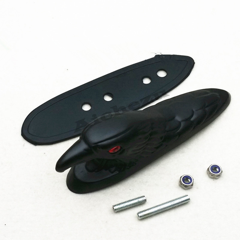 ACZ Univerzalni Motocikl Orla Glava Fender Ornament Crveno Svjetleće Oko Motocikl ATV Bicikl Aluminijski Prednji Blatobran Dekoracija