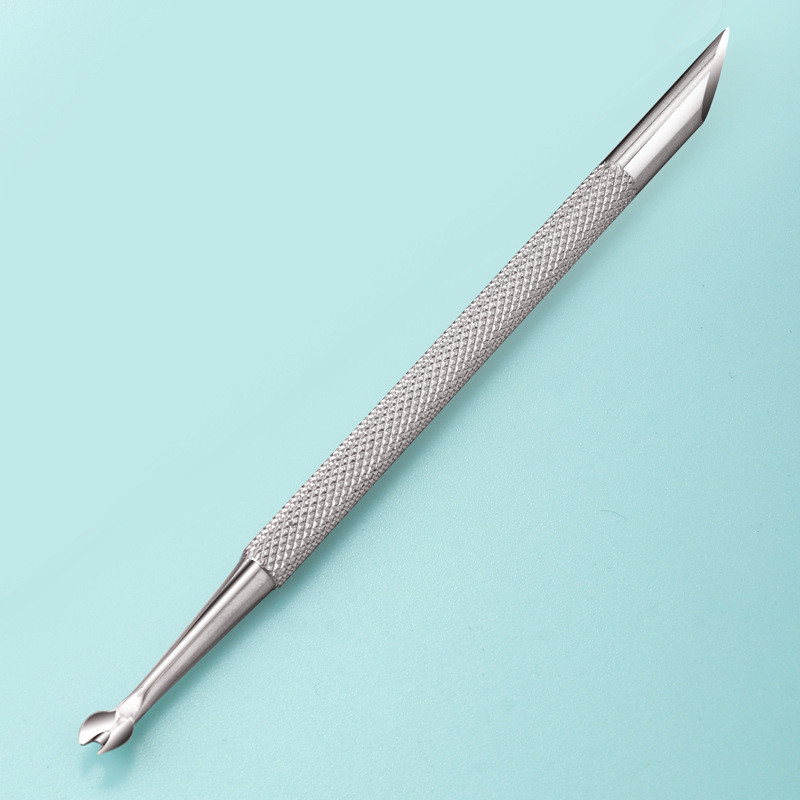 1 kom dvostruki gurač zanoktice od nehrđajućeg čelika Nail Manicures Remover Štapići za manikuru Alat za Nail Art Štapići za manikuru