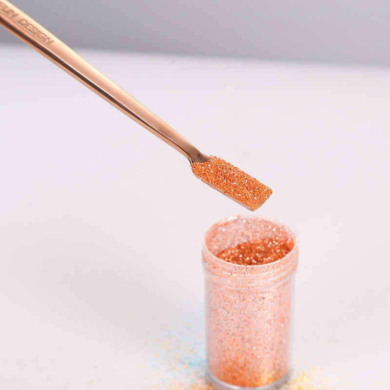 Împingător de cuticulă cu două capete Lingură pentru îndepărtarea pielii moarte Curățător de artă din oțel inoxidabil Unelte pentru arta unghiilor Linguriță de lac cu gel pentru unghii