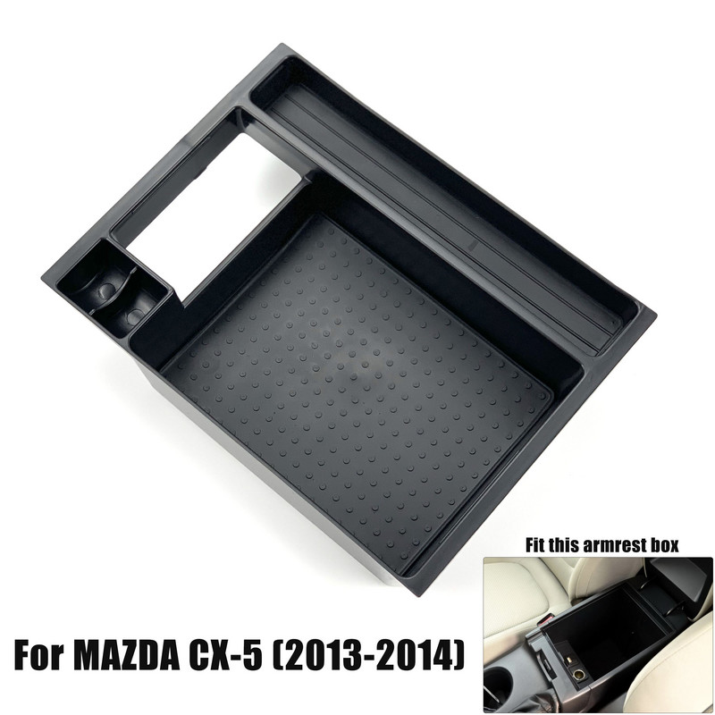 Αξεσουάρ στυλ αυτοκινήτου Κουτί κεντρικού υποβραχιόνιου Δίσκος αποθήκευσης Γάντια παλέτα για MAZDA 3 6 AXELA ATENZA CX-5 CX5 CX-8 CX8 CX-9 CX9