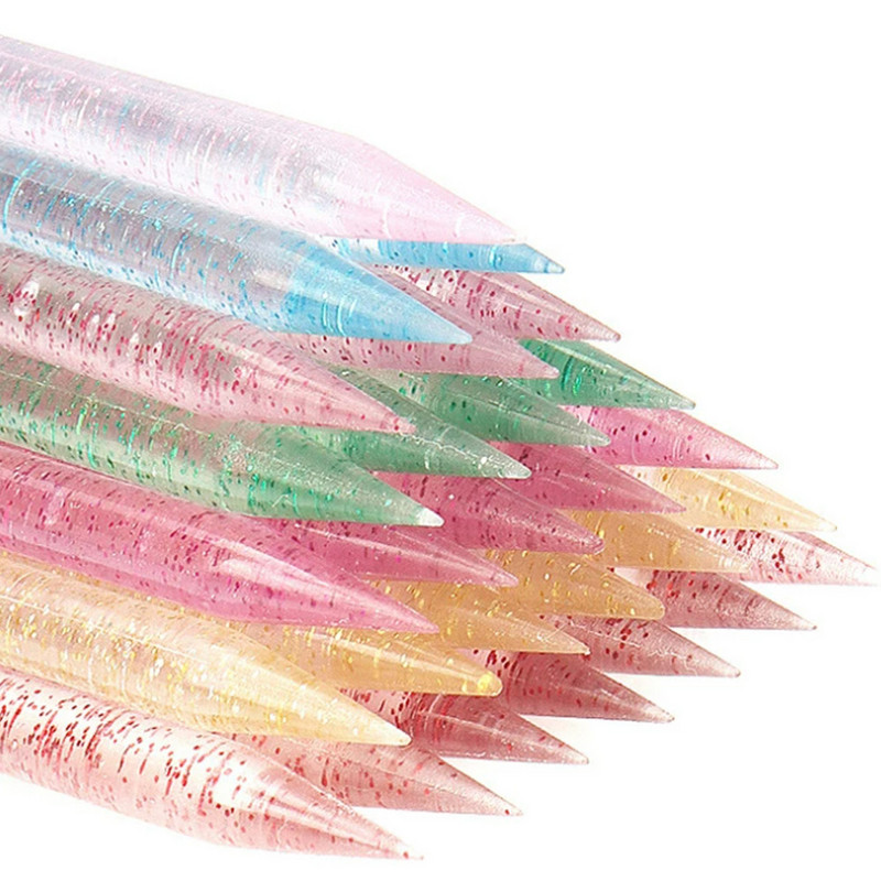 Gurač zanoktica Crystal Double End Manikura za višekratnu upotrebu Zanoktica Uklanjanje mrtve kože Štapići za pedikuru Vilica Nail Art Clean Care Alat