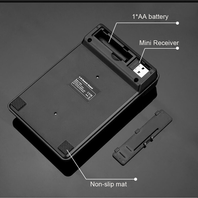 2,4 GHz bežična žičana tipkovnica Bluetooth Mini USB numerička tipkovnica 19 tipki numerička tipkovnica Numpad prijemnik za računovodstvo Prijenosno računalo