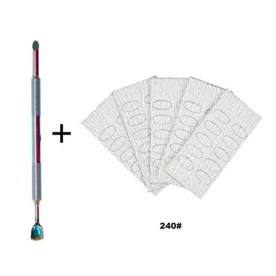 Kahe otsaga küünenaha lükkaja surnud naha eemaldaja roostevabast terasest hobuseraua maniküüri puhastusvahend küünetõukuri pediküüri puhastaja