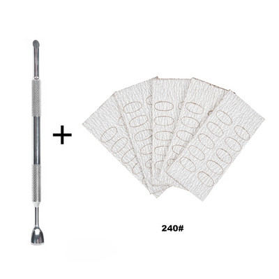 Kahe otsaga küünenaha lükkaja surnud naha eemaldaja roostevabast terasest hobuseraua maniküüri puhastusvahend küünetõukuri pediküüri puhastaja