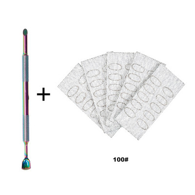 Kahe otsaga küünenaha lükkaja surnud naha eemaldaja roostevabast terasest hobuseraua maniküüri puhastusvahend küünetõukuri pediküüri puhastaja