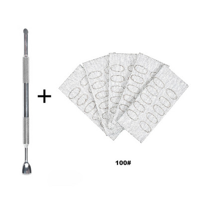 Kahe otsaga küünenaha lükkaja surnud naha eemaldaja roostevabast terasest hobuseraua maniküüri puhastusvahend küünetõukuri pediküüri puhastaja