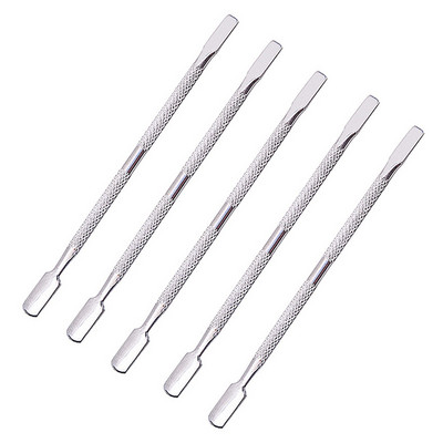 1/5 buc Nails Art Cuticule Pusher din oțel inoxidabil piele moartă Cuticule Remover Manichiură Curățare Instrumente pentru manichiură Repousse Cuticule