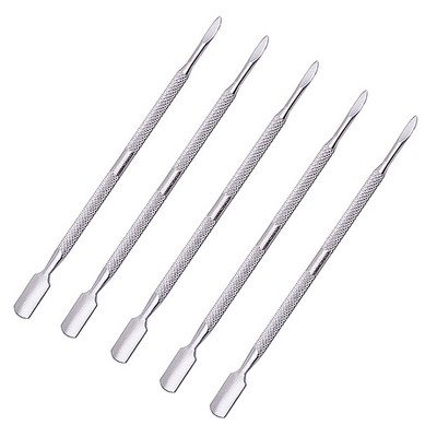 1/5 buc Nails Art Cuticule Pusher din oțel inoxidabil piele moartă Cuticule Remover Manichiură Curățare Instrumente pentru manichiură Repousse Cuticule
