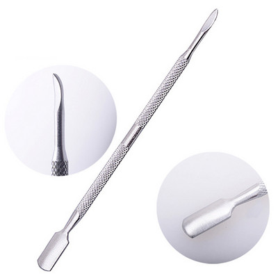 1/5 buc Nails Art Cuticule Pusher din oțel inoxidabil piele moartă Cuticule Remover Manichiură Curățare Instrumente pentru manichiură Repousse Cuticule