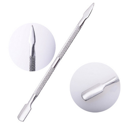 1/5 buc Nails Art Cuticule Pusher din oțel inoxidabil piele moartă Cuticule Remover Manichiură Curățare Instrumente pentru manichiură Repousse Cuticule