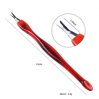 1 gab Dead Skin Fork nagu kutikulas noņemšanas līdzeklis Fork Nail Art Trim Nipper Pusher Trimmer Manikīra rīki