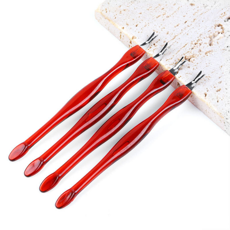 1tk Dead Skin Fork küünenaha eemaldaja Fork Nail Art Trim Nipper Pusher Trimmer Maniküüri tööriistad