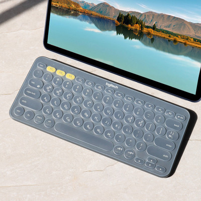 K380 Korea klaviatuurikile lauaarvuti universaalne juhtmevaba Bluetoothi tolmu- ja veekindel klaviatuur, silikoonist kaitsekile