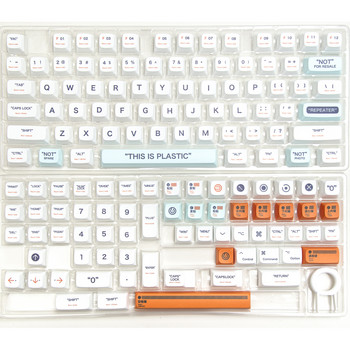 GMK 140 Клавиши Пластмасови клавишни капачки PBT XDA профил Сублимационни капачки за багрила за MX превключватели 61 64 68 87 96 104 Механични клавиатури