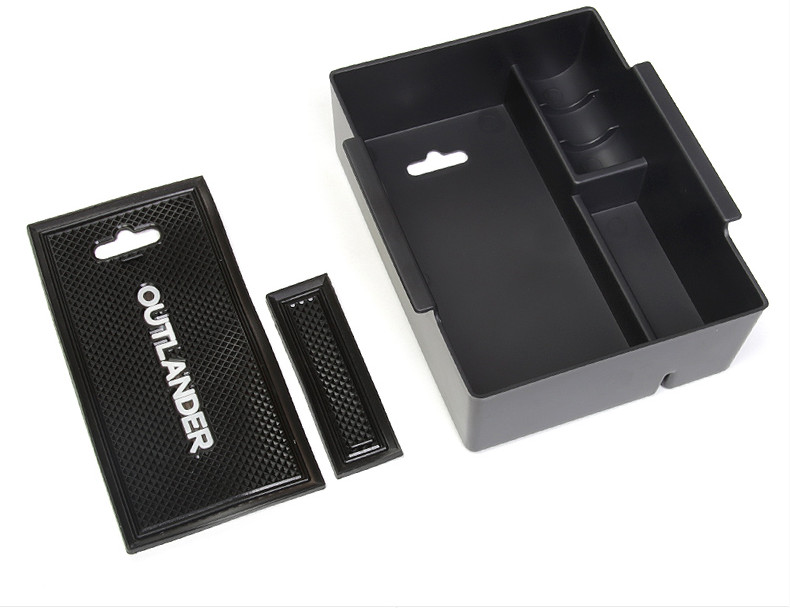 Käetoe hoiukarbi hoidik Mitsubishi Outlander 2019+ siseorganisaatori keskkonsooli kindalaeka jaoks