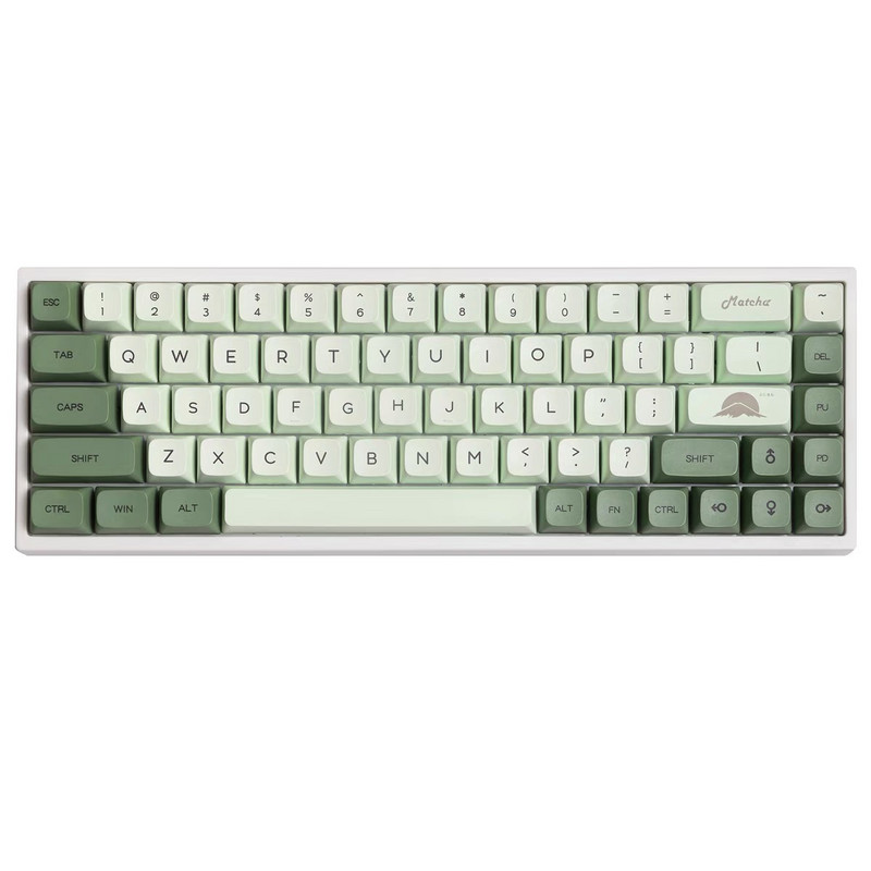 124 tipke Matcha Green Mehanička tipkovnica Tipke Dye Sublimation XDA Keycap Engleski Japanski PBT Kapice tipki za Cherry MX Switch