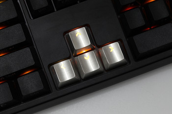 Teamwolf από ανοξείδωτο ατσάλι MX Keycap ασημί χρώμα μεταλλικό κάλυμμα πληκτρολογίου για μηχανικό πληκτρολόγιο gaming πλήκτρο βέλους φως με οπίσθιο φωτισμό