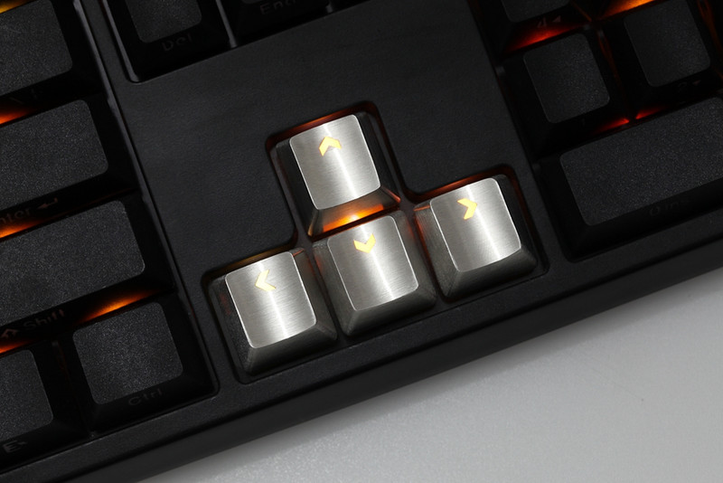 teamwolf roostevabast terasest MX Keycap hõbedane metallist klahvikate mehaanilise klaviatuuri mängimiseks klahvide nooleklahvi valgus läbi tagantvalgustusega