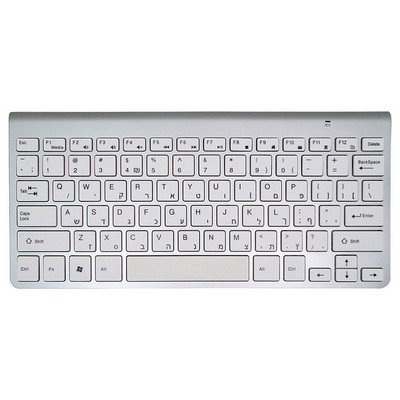 Vene hispaania prantsuse araabia heebrea klaviatuur 2.4G juhtmevaba üliõhuke vaigistatud klaviatuur Macile Win XP 7 10 Android TV BOX