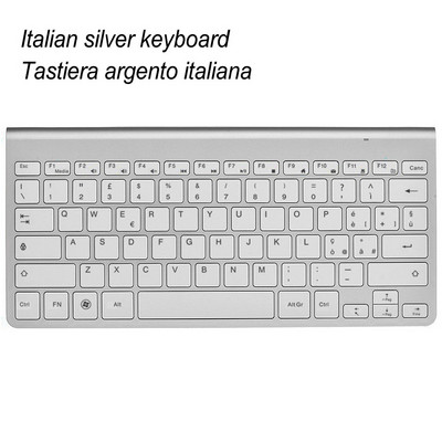 Vene hispaania prantsuse araabia heebrea klaviatuur 2.4G juhtmevaba üliõhuke vaigistatud klaviatuur Macile Win XP 7 10 Android TV BOX