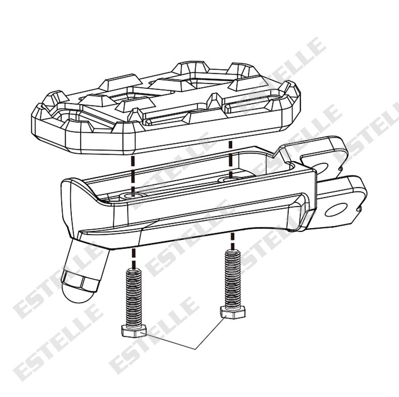 HONDA CB500X cb500 x CB500-X 2015 2016 jaoks mootorratta tarvikud esijalalauad CNC alumiiniumist jooksulauad
