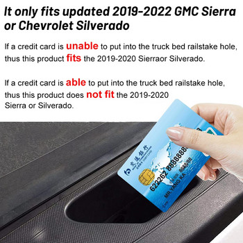 Συμβατό με Silverado/GMC Sierra Truck Rail Stake Cover Caps Rail Hole βύσματα αδιάβροχο εύκολο καθάρισμα