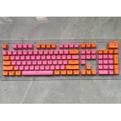 106 klahvi Hallid punased klahvikatted PBT eripakkumised klahvikorgid Taustvalgustusega kahevärvilised klahvikorgid MX Switchi 61/87104 mehaanilise klaviatuuri jaoks