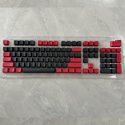106 klahvi Hallid punased klahvikatted PBT eripakkumised klahvikorgid Taustvalgustusega kahevärvilised klahvikorgid MX Switchi 61/87104 mehaanilise klaviatuuri jaoks