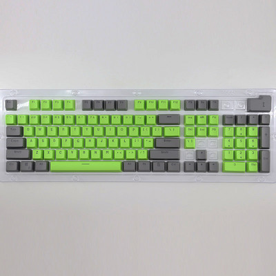 106 klahvi Hallid punased klahvikatted PBT eripakkumised klahvikorgid Taustvalgustusega kahevärvilised klahvikorgid MX Switchi 61/87104 mehaanilise klaviatuuri jaoks