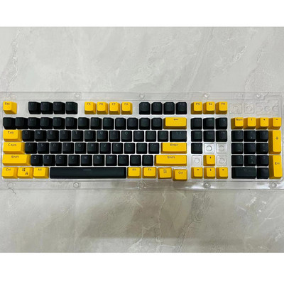 106 klahvi Hallid punased klahvikatted PBT eripakkumised klahvikorgid Taustvalgustusega kahevärvilised klahvikorgid MX Switchi 61/87104 mehaanilise klaviatuuri jaoks