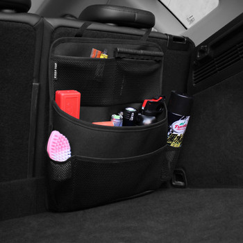 Organizer μπαγκαζιέρα αυτοκινήτου Ρυθμιζόμενη τσάντα αποθήκευσης πίσω καθίσματος Δίχτυ υψηλής χωρητικότητας πολλαπλών χρήσεων Oxford Automobile Seat Organizers Universal