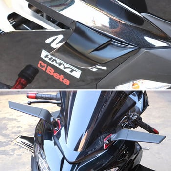 За Yamaha R3/R25 CFMOTO мотоциклет Универсален Winglet Аеродинамичен спойлер Wing Kit със залепващ стикер за декорация на мотоциклет