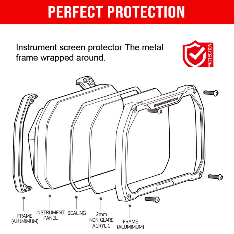 Contor motociclete capac cadru protector ecran Piese de protecție R1250GSA F850GS F750GS F900 F900R pentru BMW R1200GS R1250GS