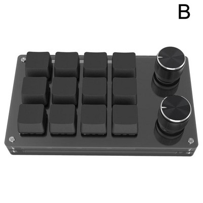 Kaasaskantav miniklaviatuur OSU USB kohandatud mänguklaviatuur 3/6/12 klahvidega programmeeritav DIY mehaaniline klaviatuur makroklaviatuur